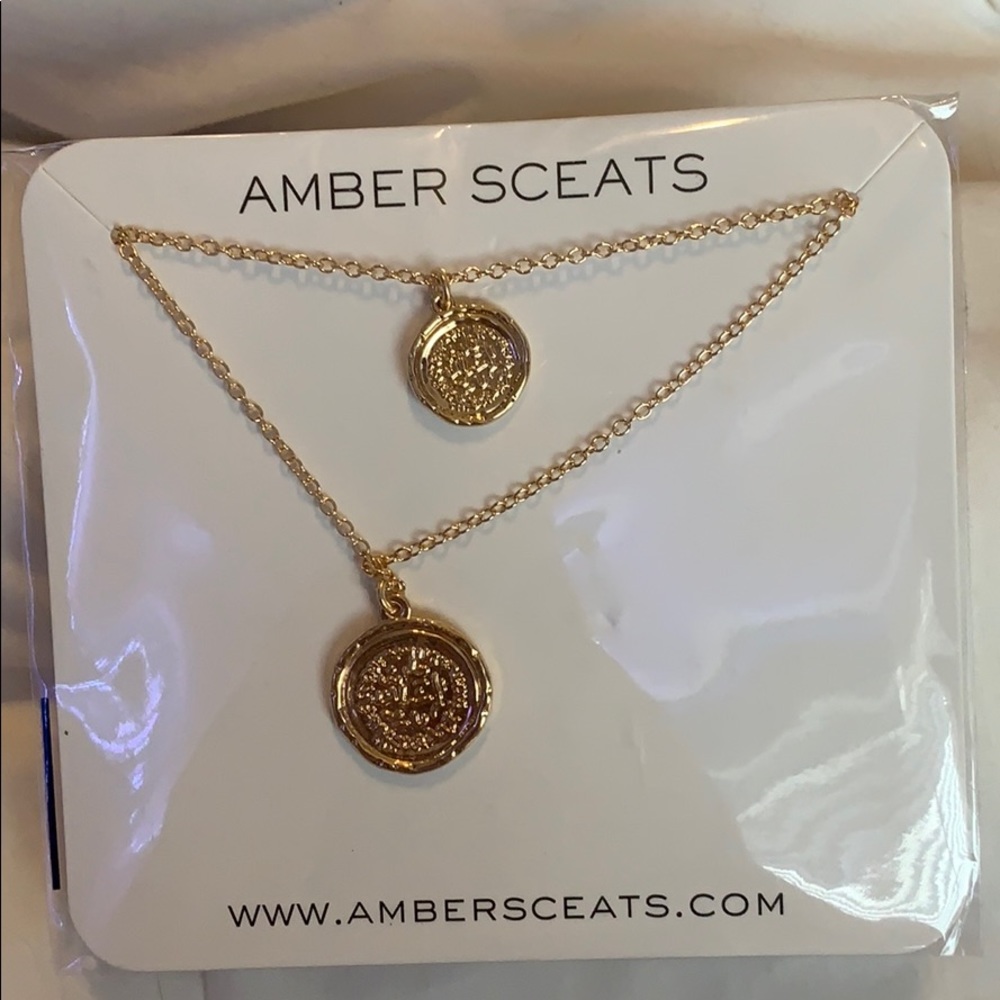 Amber Sceats Double Coin Necklace